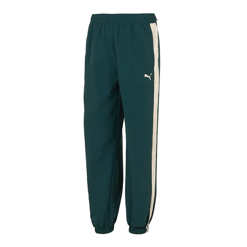 PUMA T7 Casual Pants Men's Green Moderate Cuffed Pants