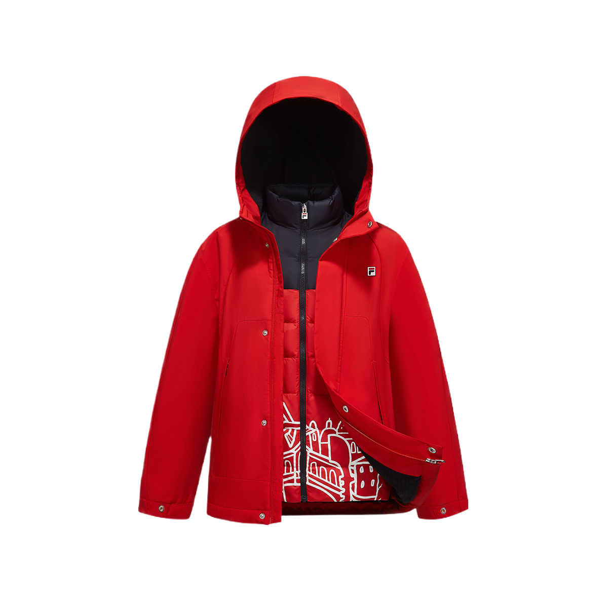 Детская куртка Fila KIDS (разноцветная)