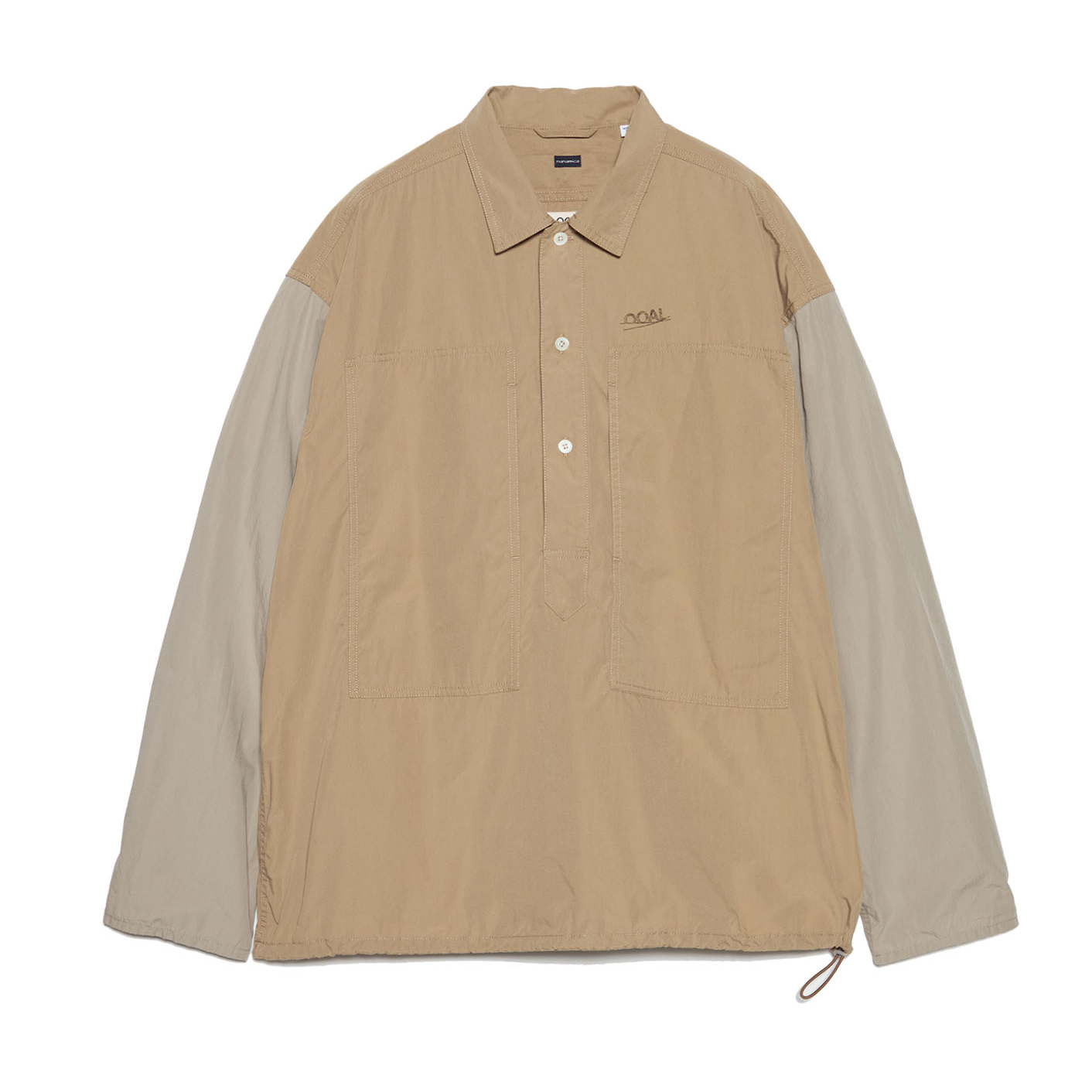 Мужская рубашка nanamica SS26 (бежевая)