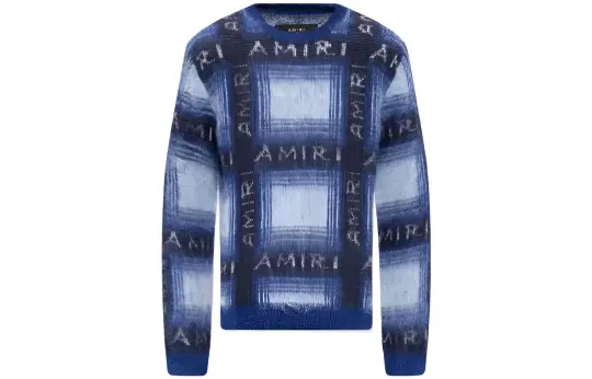 AMIRI Brushed Mohair Plaid Shirt