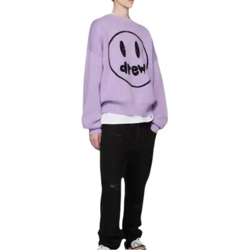Drew House Smiley Collection Sweater Men's Purple