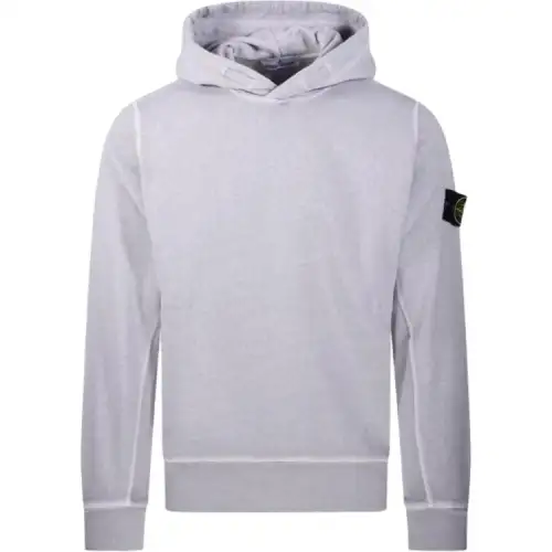 STONE ISLAND Logo Patch Long Sleeved Hoodie