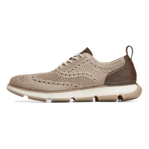 COLE HAAN Fabric Fashion Trend Low top Casual Shoes Men's Khaki