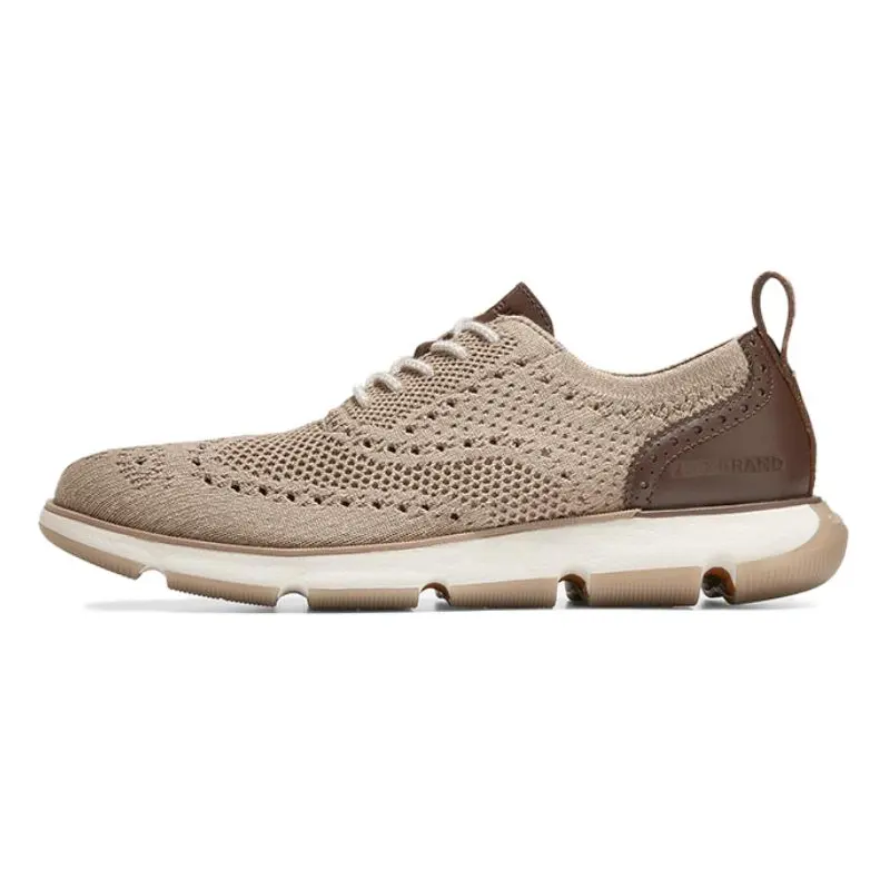 COLE HAAN Fabric Fashion Trend Low top Casual Shoes Men's Khaki