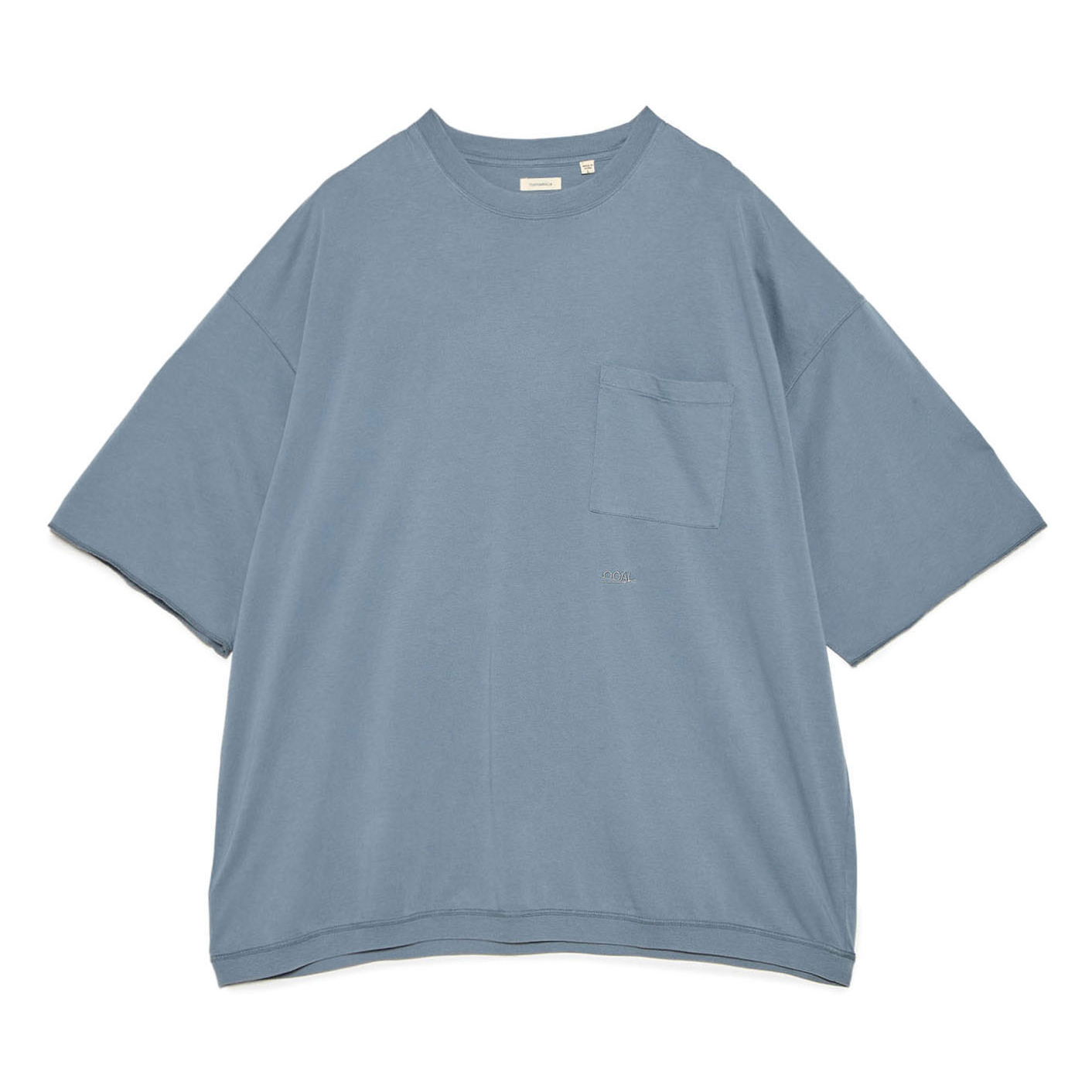 Мужская футболка nanamica nanamica SS26 OOAL Pocket Tee T (голубо-серый)