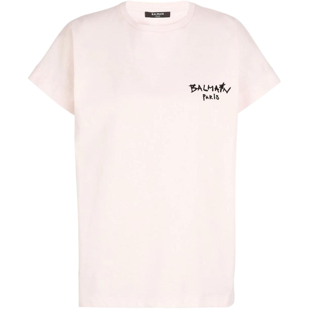 Женские футболка BALMAIN BALMAIN Logo T (розовый)
