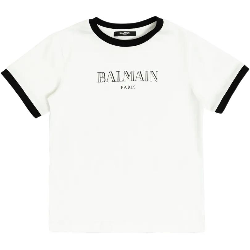 Детская футболка BALMAIN Logo Print (белая)