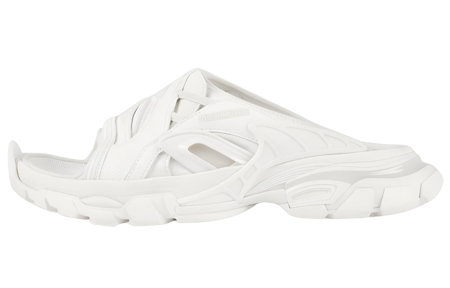 Balenciaga Balenciaga Track Slide Sandal Flat Heel Slipper Women's White