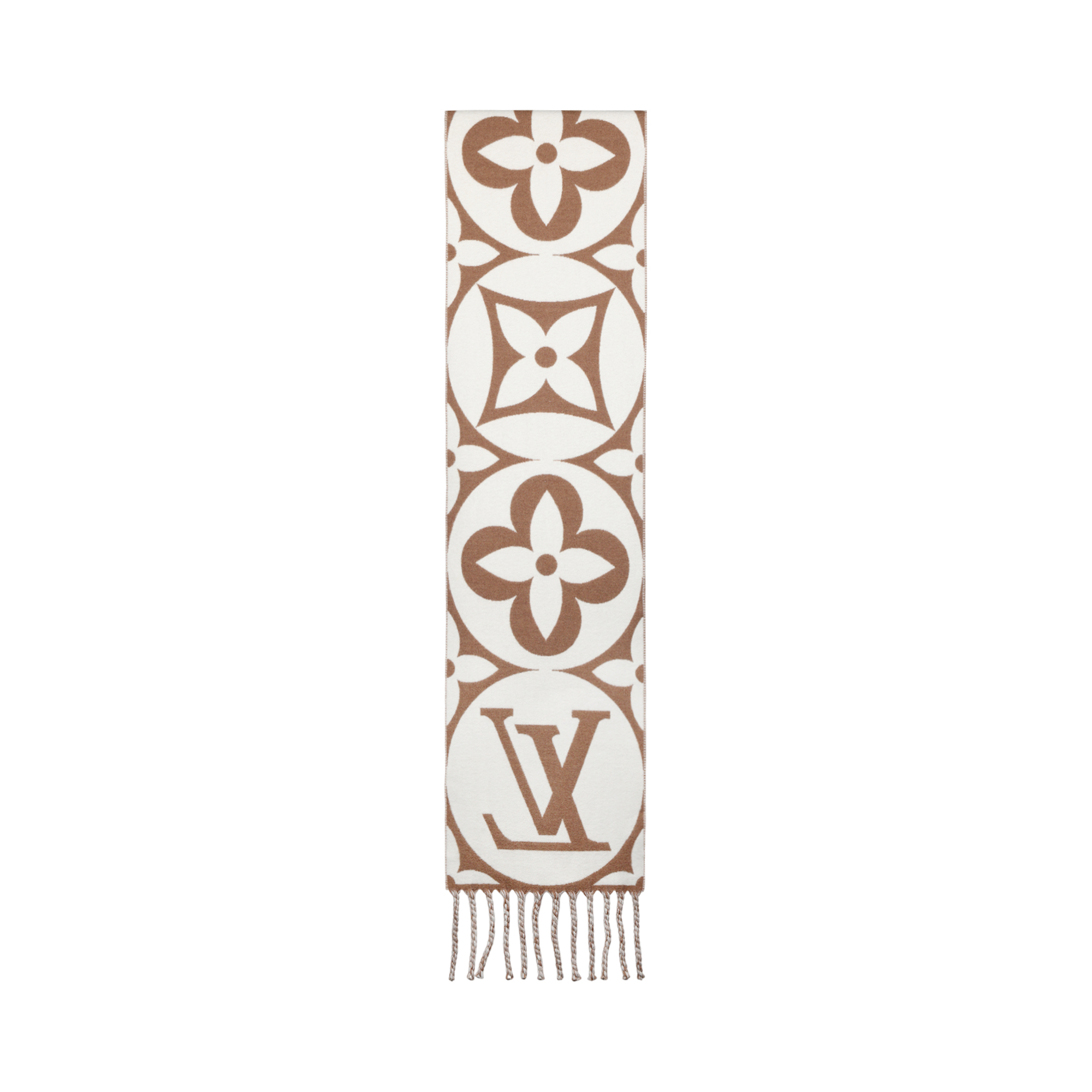 Женский шарф Louis Vuitton LOUIS VUITTON LV Medallion (коричневый) — фото 2