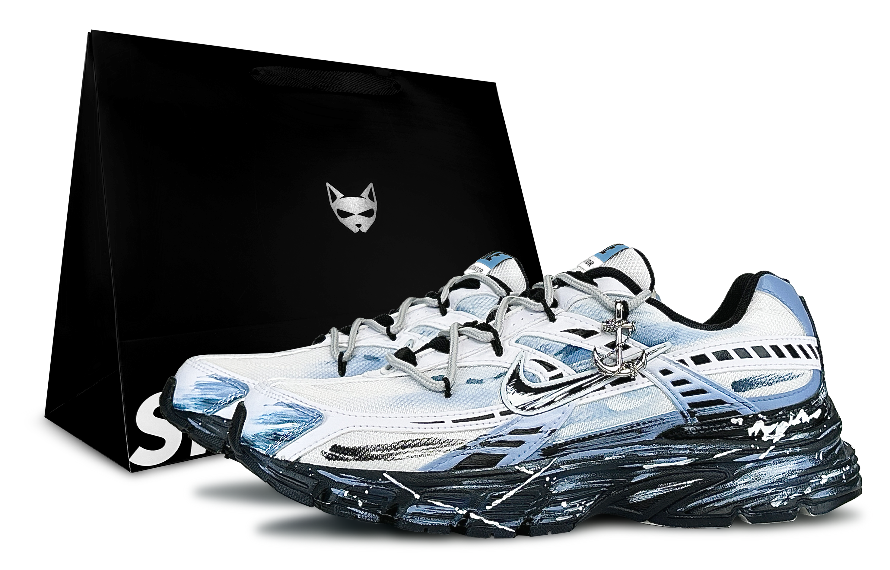 Nike Initiator Cushioning Abrasion Resistant Breathable Low top Casual City Commuting Running Shoes Men’s Dusty Blue