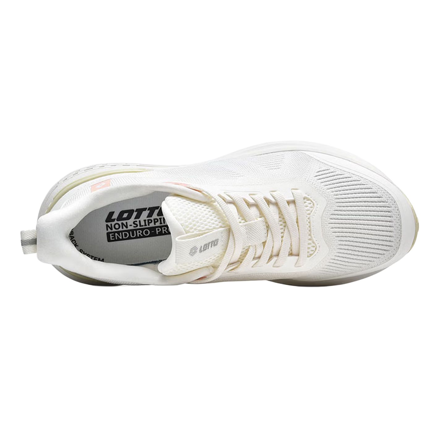 LOTTO Slip Resistant Abrasion Resistant Low top Running Shoes Women’s Ivory White