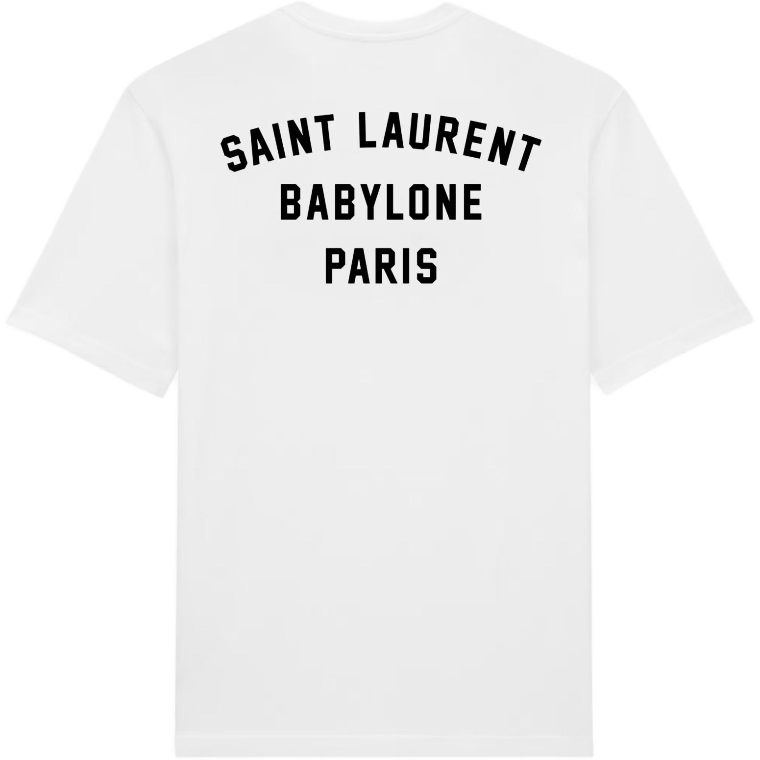 Мужская футболка SAINT SAINT LAURENT T (черная)
