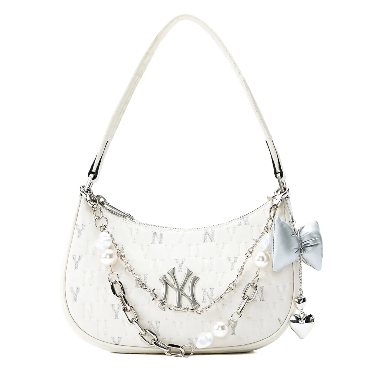 MLB Portable Shoulder Bags Regular Women's Cream White