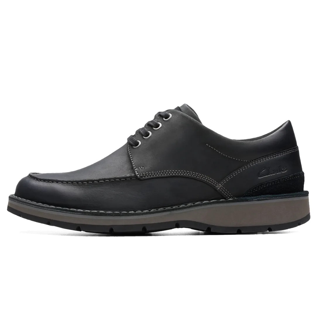 Clarks Graiver Collection Cow Leather Casual Shoes Men's Black