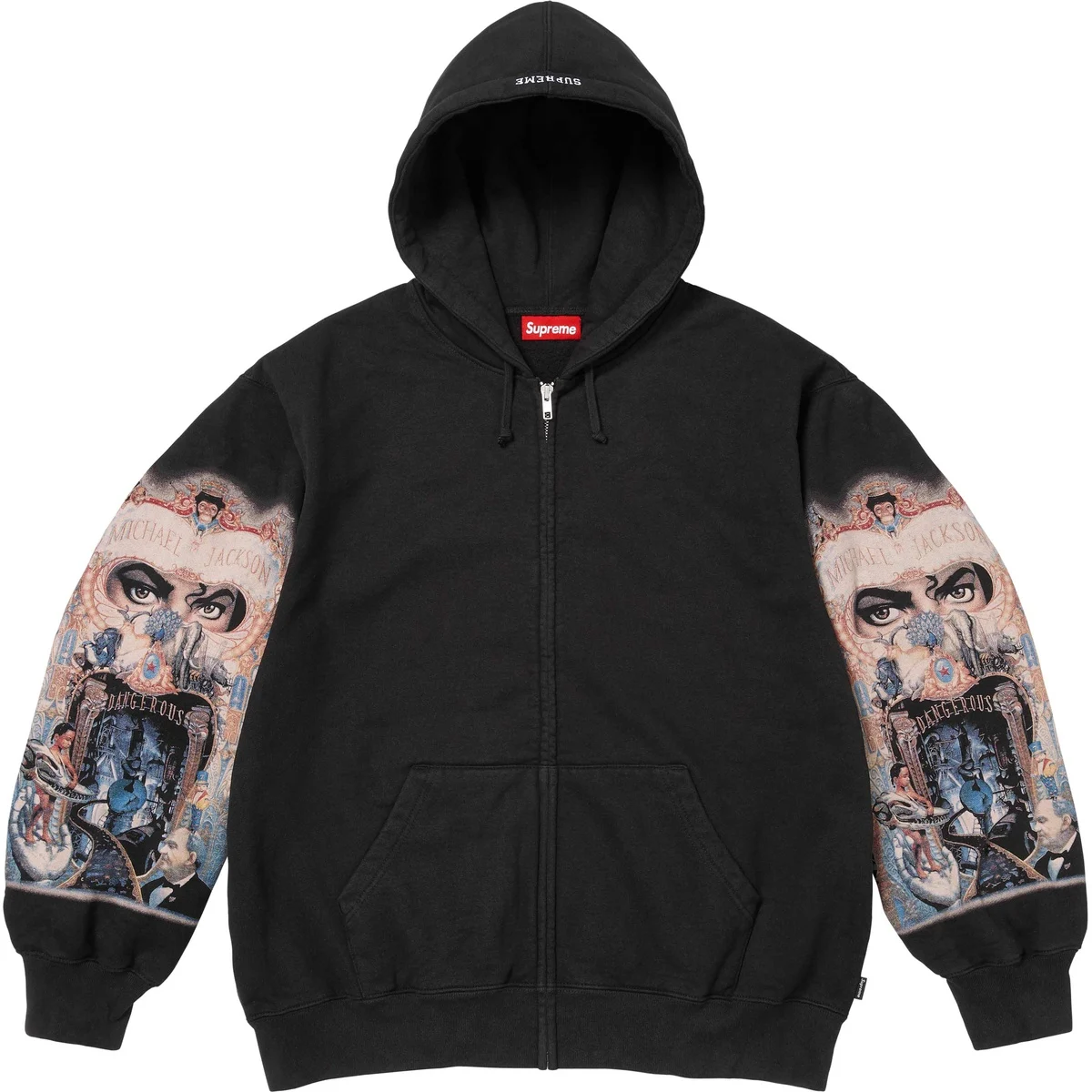 Худи Supreme × Michael Jackson (черное)