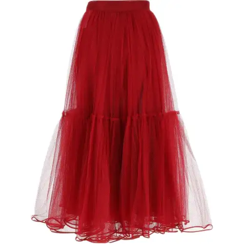 DIOR Casual Long Skirt Women's Red