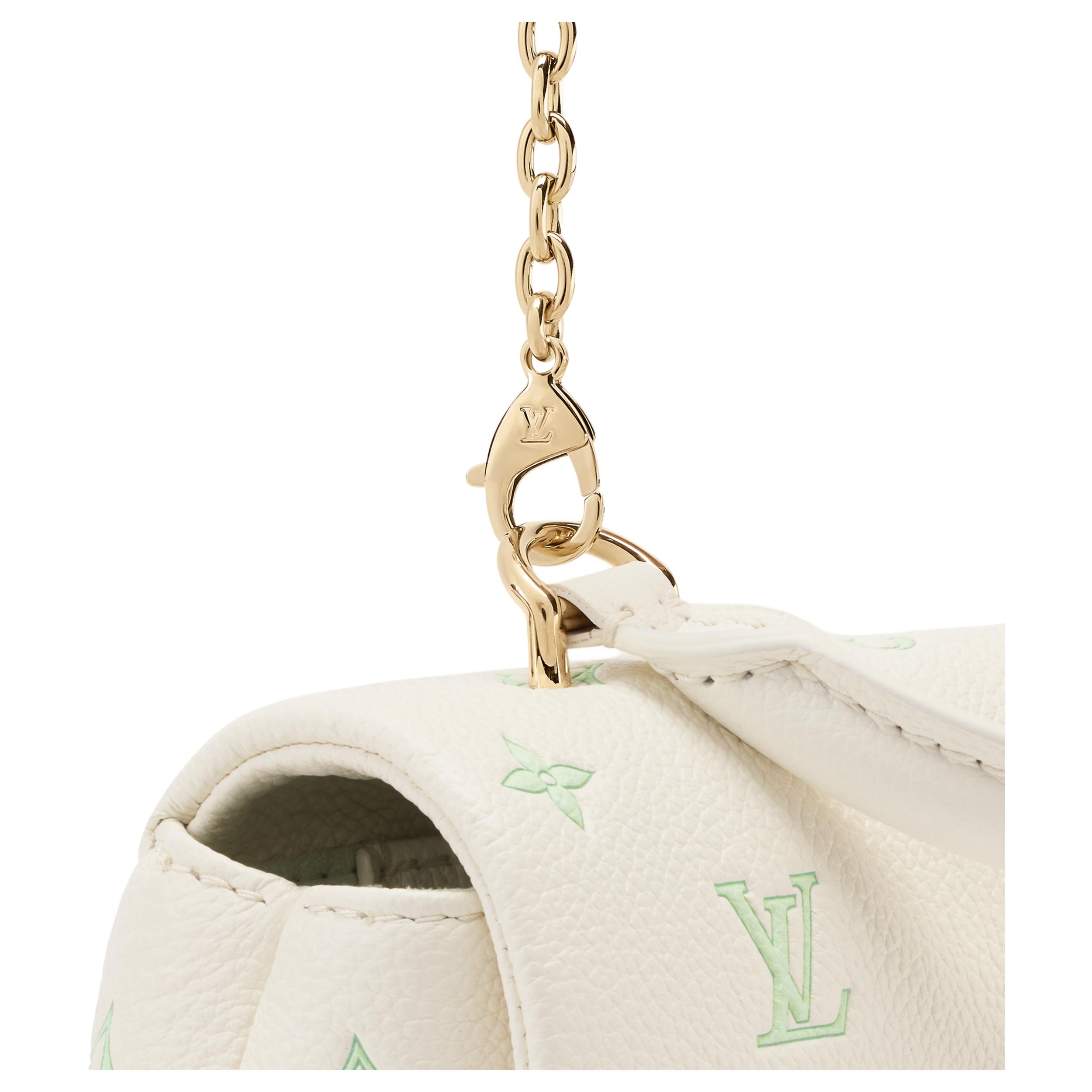 Женская сумка Louis Vuitton NANO MADELEINE (бело-зеленая) — фото 6