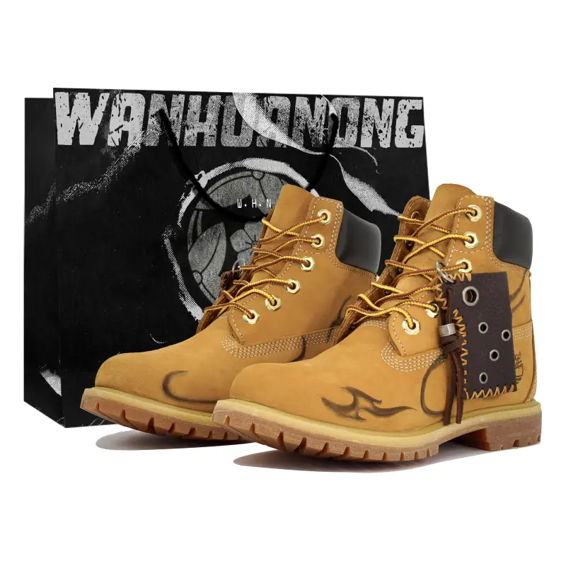 Timberland Wear resistant And Waterproof Short Outdoor Boots Men's Yellow