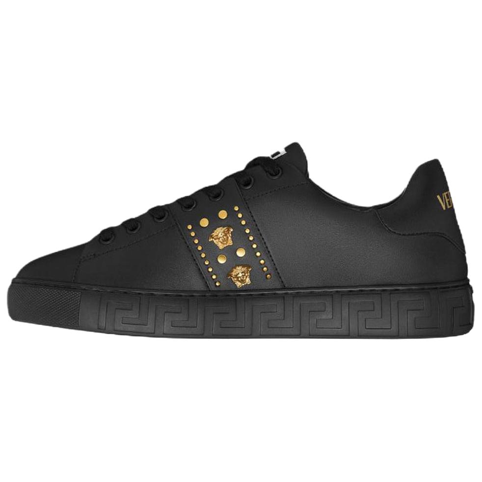 Мужские кеды Versace Greca (черные)