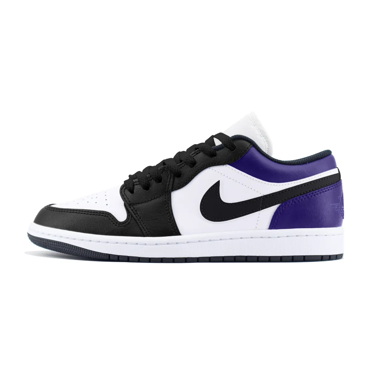 Jordan Air Jordan 1 Low Abrasion Resistant Abrasion Resistant Low top Vintage Basketball Shoes Unisex Black Purple