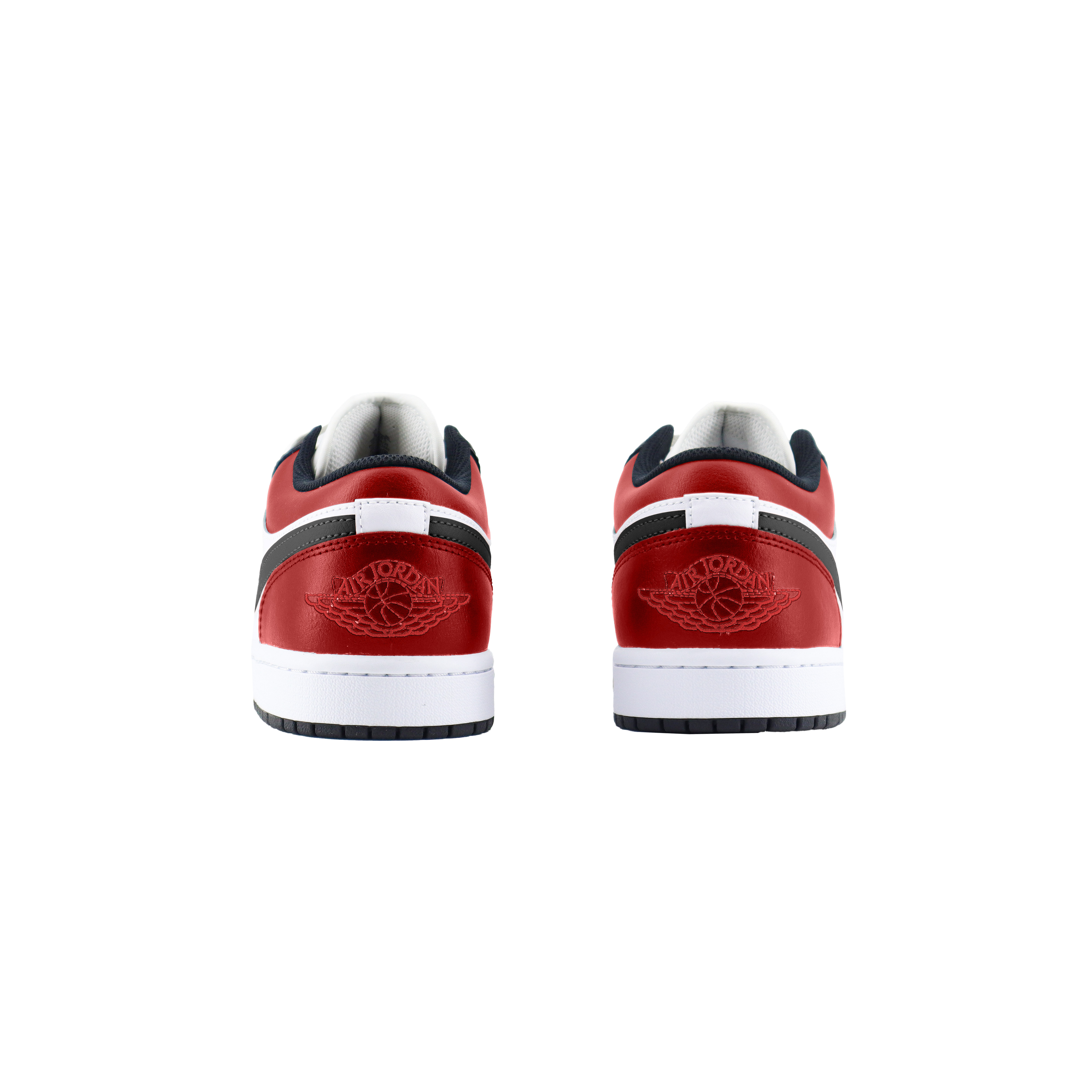 Jordan Air Jordan 1 Low Abrasion Resistant Abrasion Resistant Low top Vintage Basketball Shoes Unisex Black Red