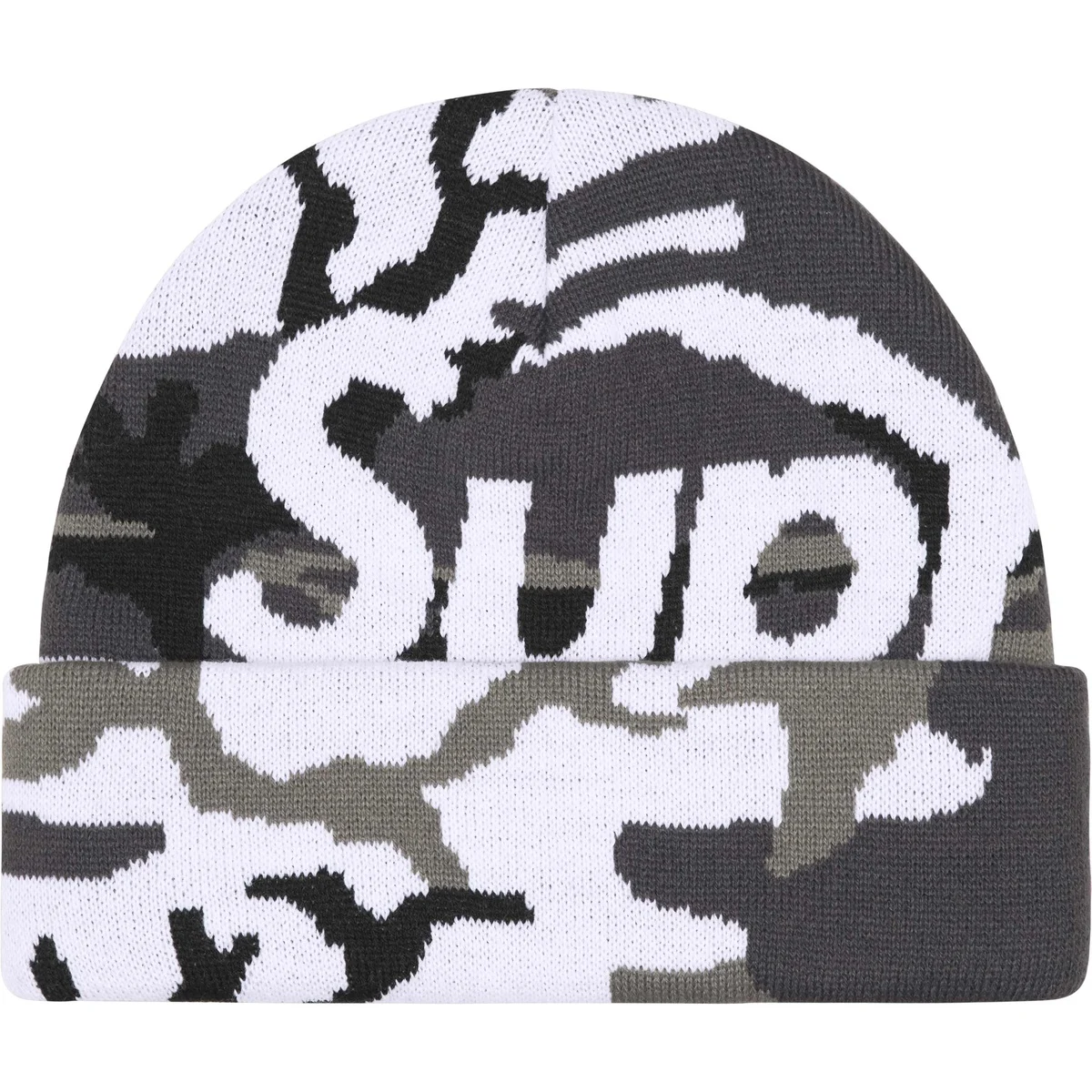 Шапка Supreme Big Logo Beanie (разноцветная)
