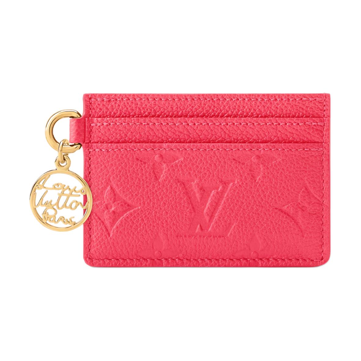 Женская сумка Louis Vuitton Charms LV (клубнично-розовая)