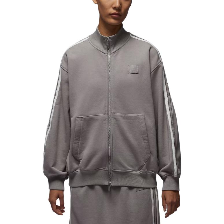 Женская куртка Jordan Flight Fleece (черно-белая)
