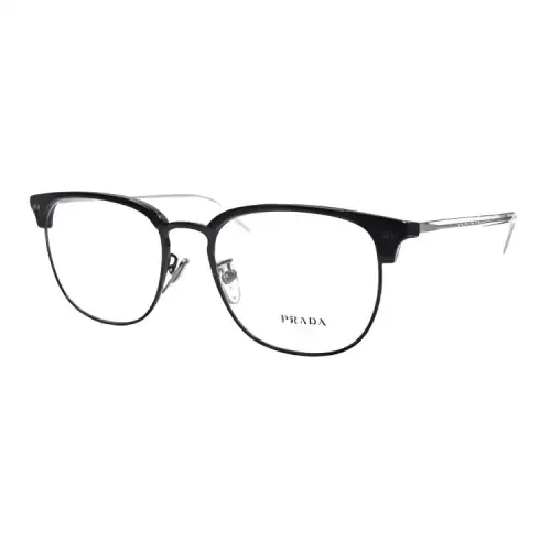 PRADA Browline Eyeglass Frames Men's Black
