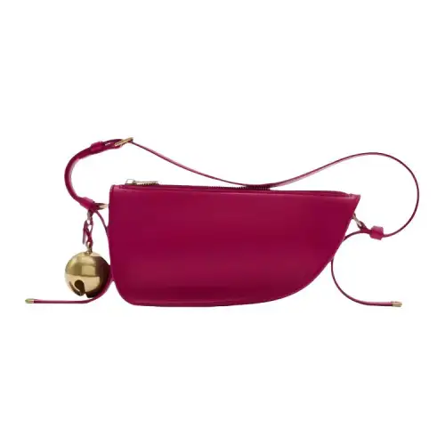 Burberry Lambskin Crossbody Bag, Shoulder Bag Mini Women's Raspberry Red
