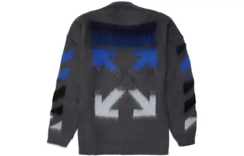 OFF WHITE Diag Brushed Sweater