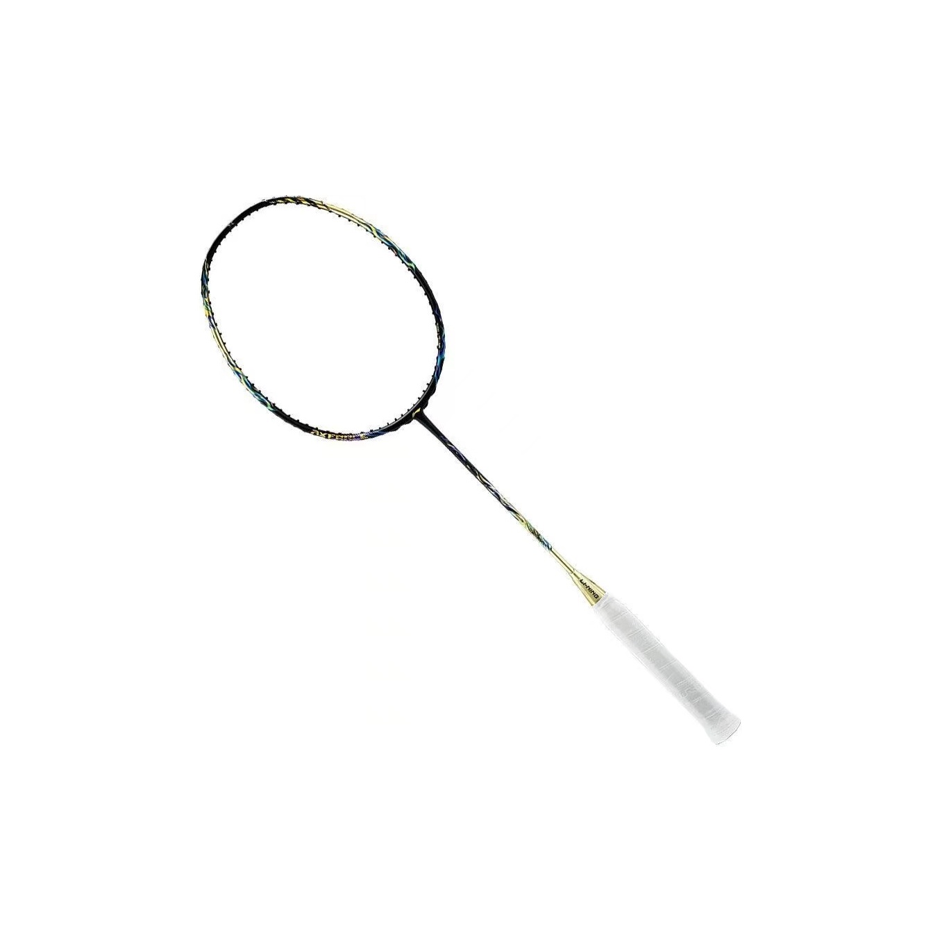 Li Ning Thunder 100 Full Carbon Badminton Rackets Offensive Type Heavy Head, Stiff Shaft Professional 4U G5 Black Gold