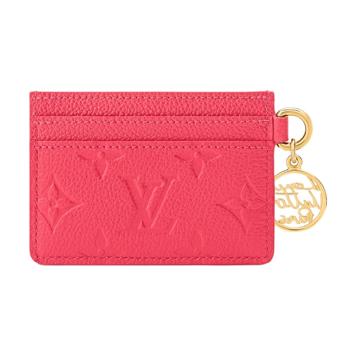 Женская сумка Louis Vuitton Charms LV (клубнично-розовая) — фото 3