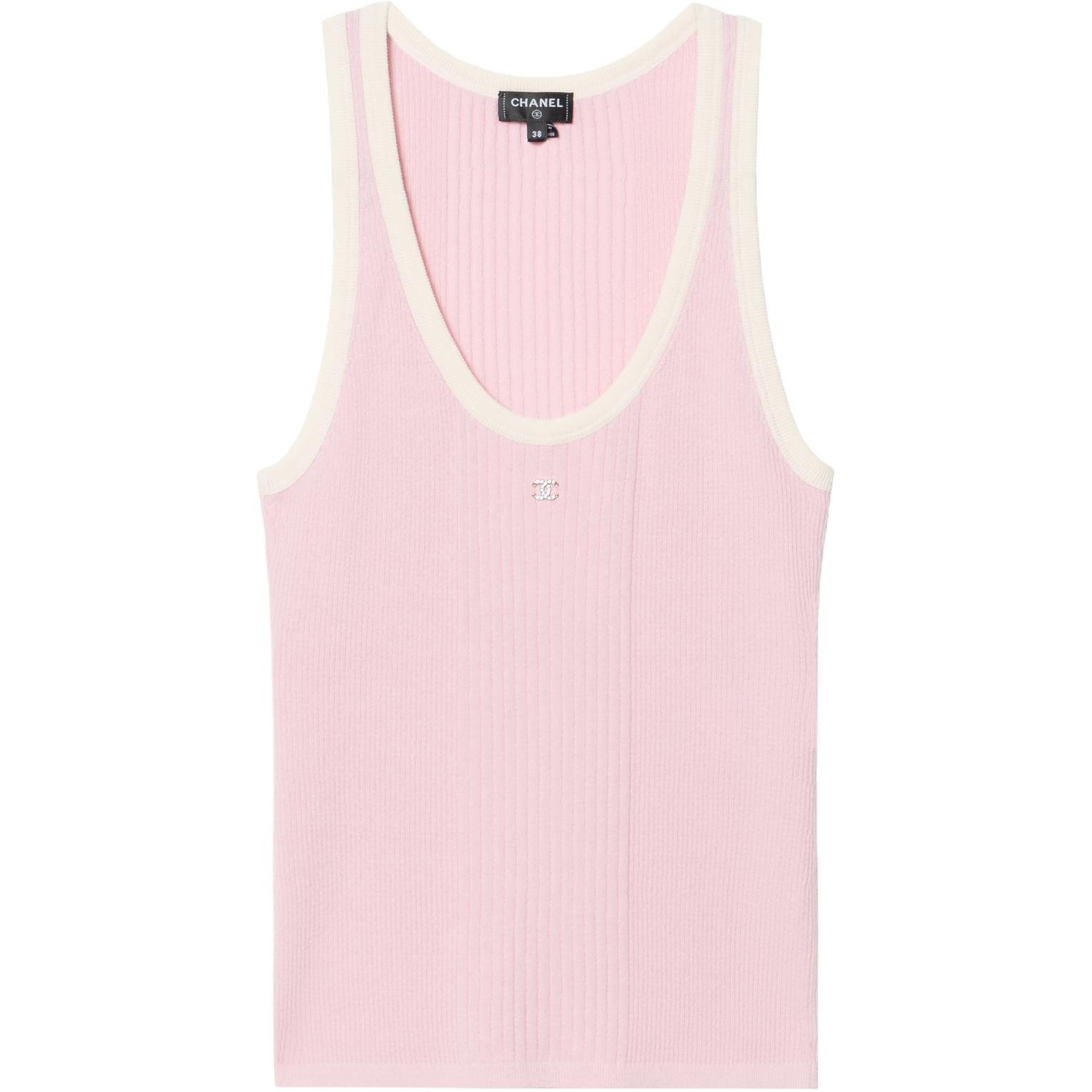 Женский топ Chanel P78618-K11469-NAHBL (сине-белый)