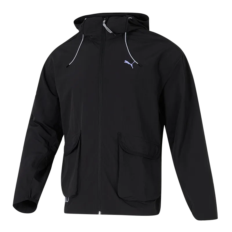 PUMA Jackets Men's Black Hooded Moderate Other