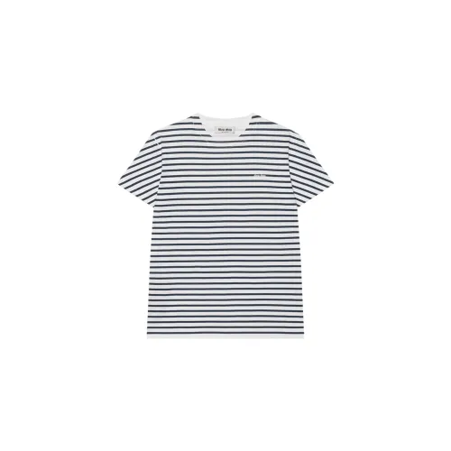 MIU MIU T Shirts Women's White Crew Neck