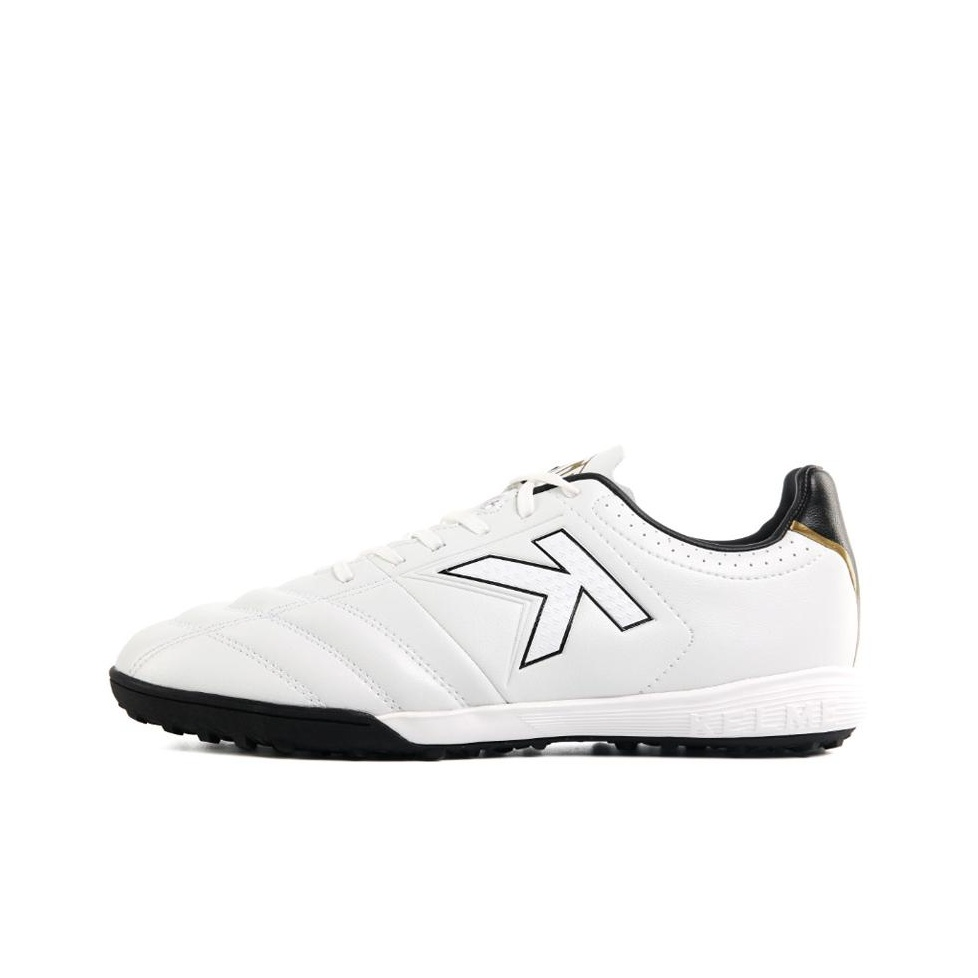 KELME TF Turf Slip Resistant Abrasion Resistant Slip Resistant Abrasion Resistant Soccer Shoes Men’s White Black