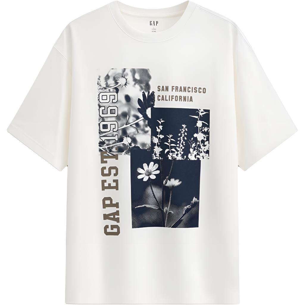 Футболка GAP Floral Logo (белая)