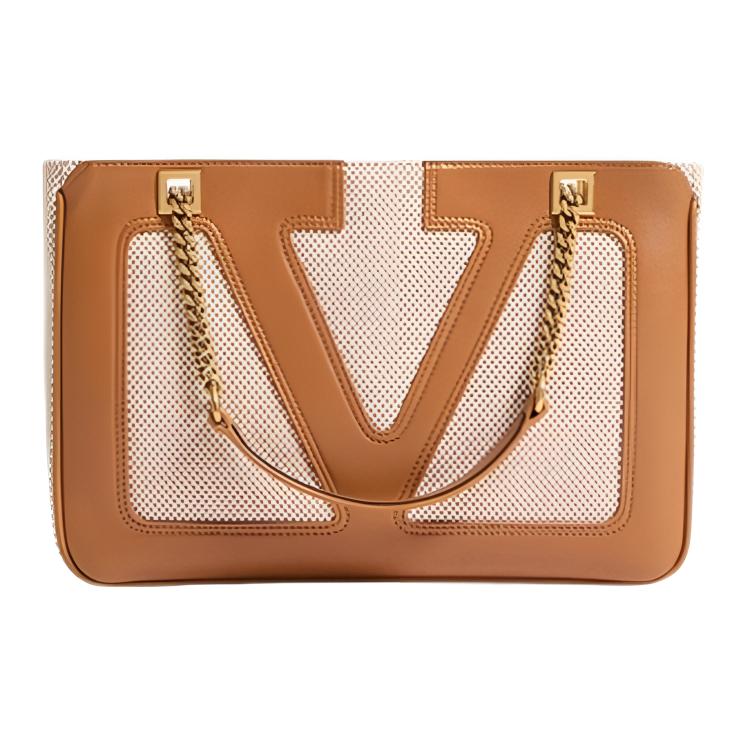 Женская сумка Valentino Valentino VIVA SUPERSTAR / (бежево-коричневая)