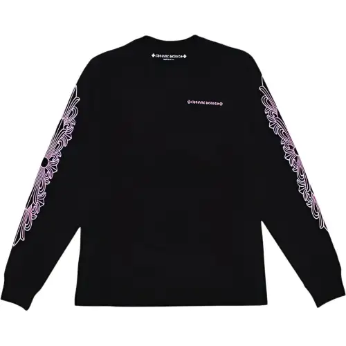 Chrome Hearts Matty Boy Shoulder Logo L/S T Shirt Black/Pink