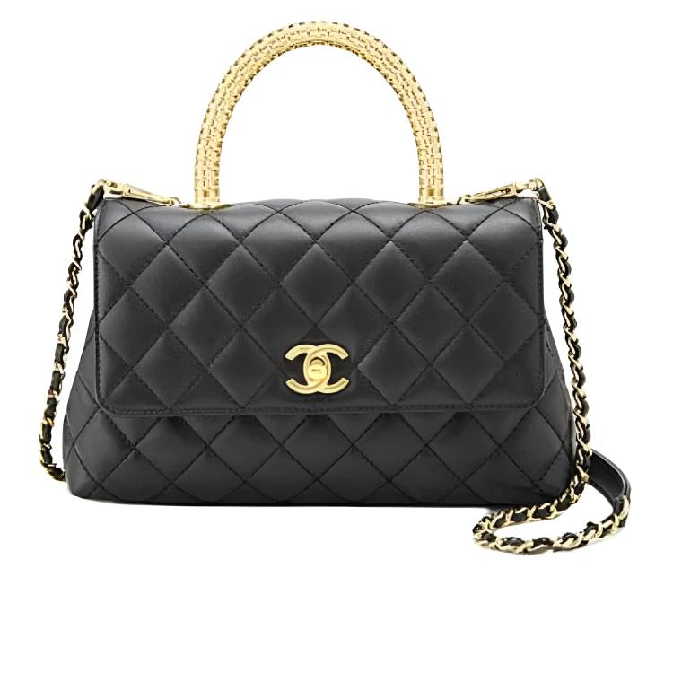 Женская сумка Chanel Coco Handle (черная)