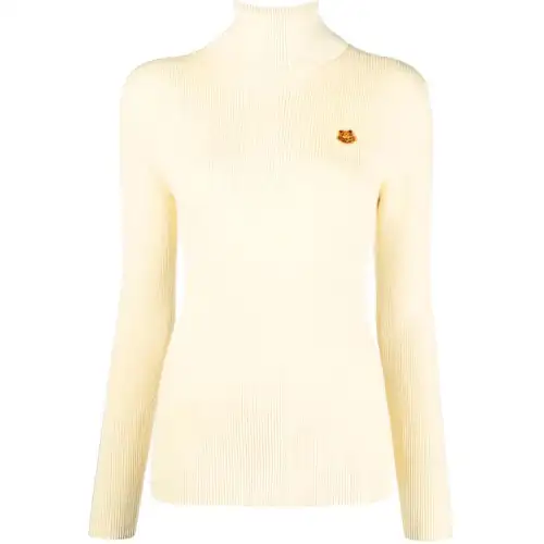 KENZO Sweaters Women's Yellow Turtleneck Moderate Other