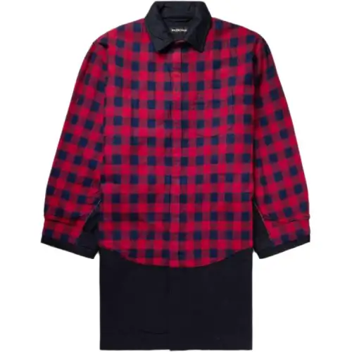 Balenciaga Coats Men's Red Moderate