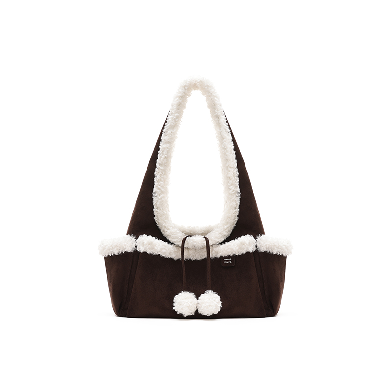 Женская сумка MUVA Fluffy Shoulder Bag (черная)