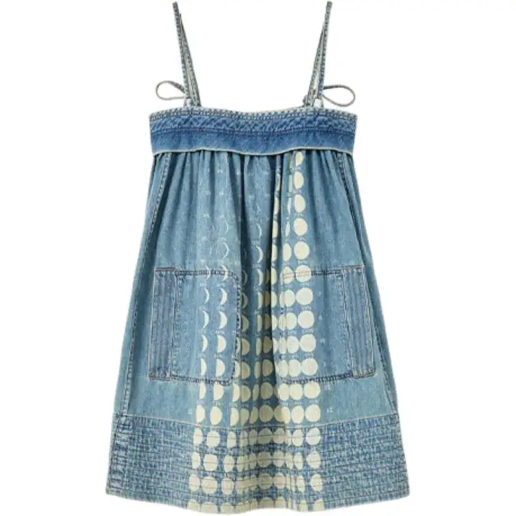 LOEWE Sleeveless Dresses Women's Blue Boat Neck Moderate