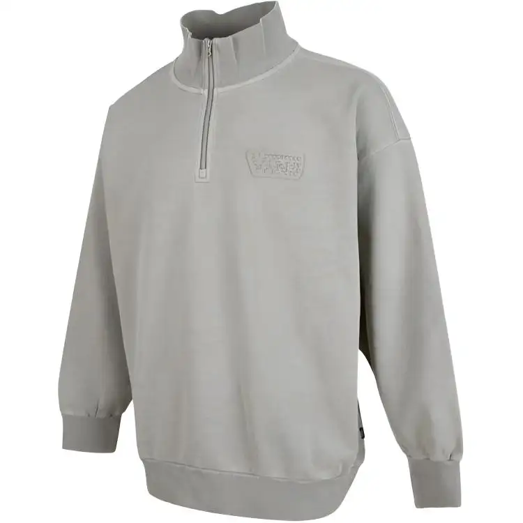 Vans Sweatshirts Unisex Green Stand Collar Moderate Regular