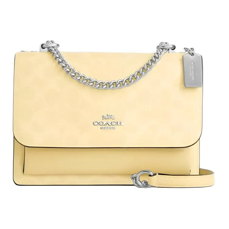 COACH Klare Coated Canvas Shoulder Bag Small Women's Yellow