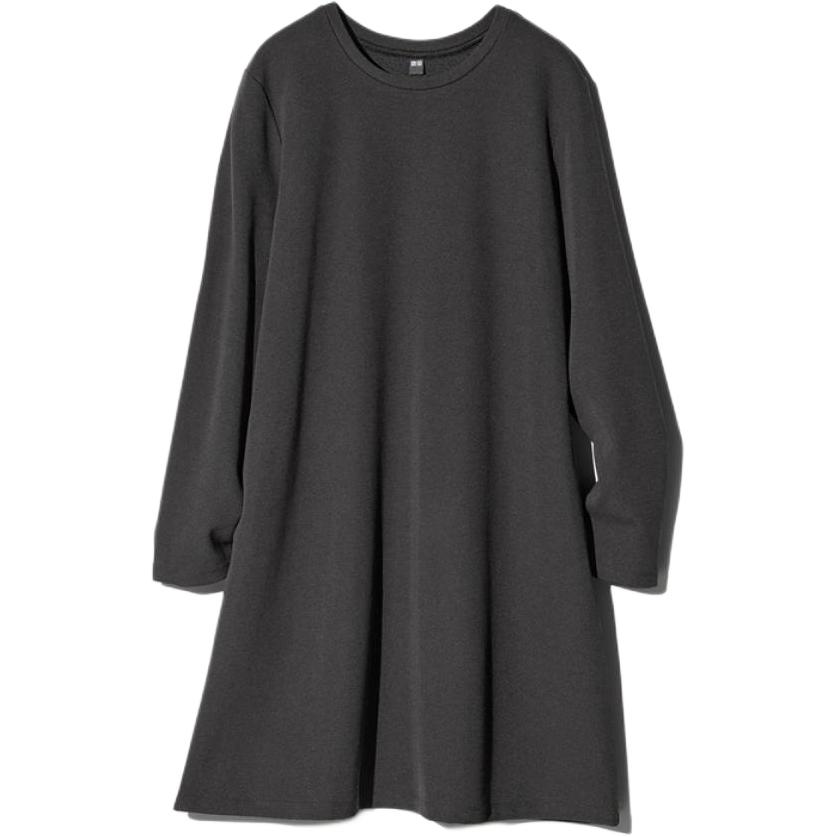 Женское платье UNIQLO SS26 A-Line Dress (коричневое)