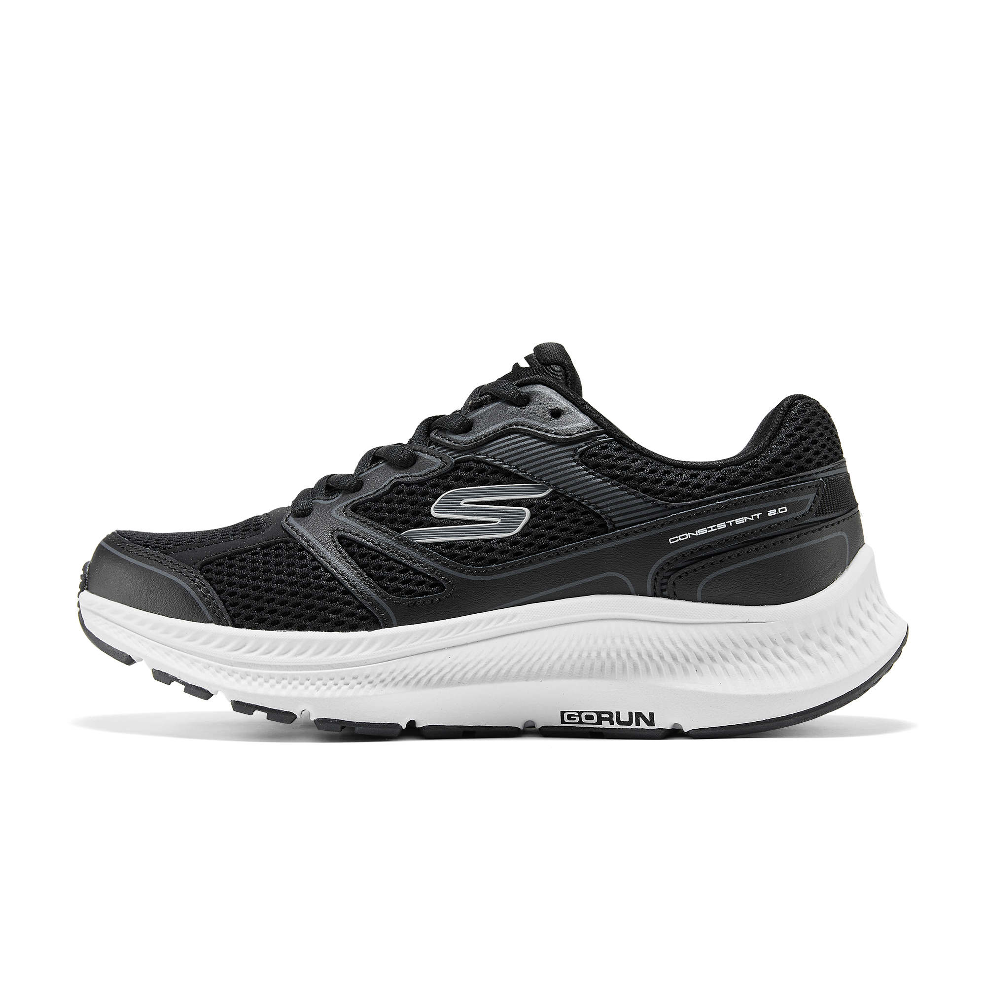 Женские кроссовки Skechers Go Run Consistent 2.0 (черно-белые)