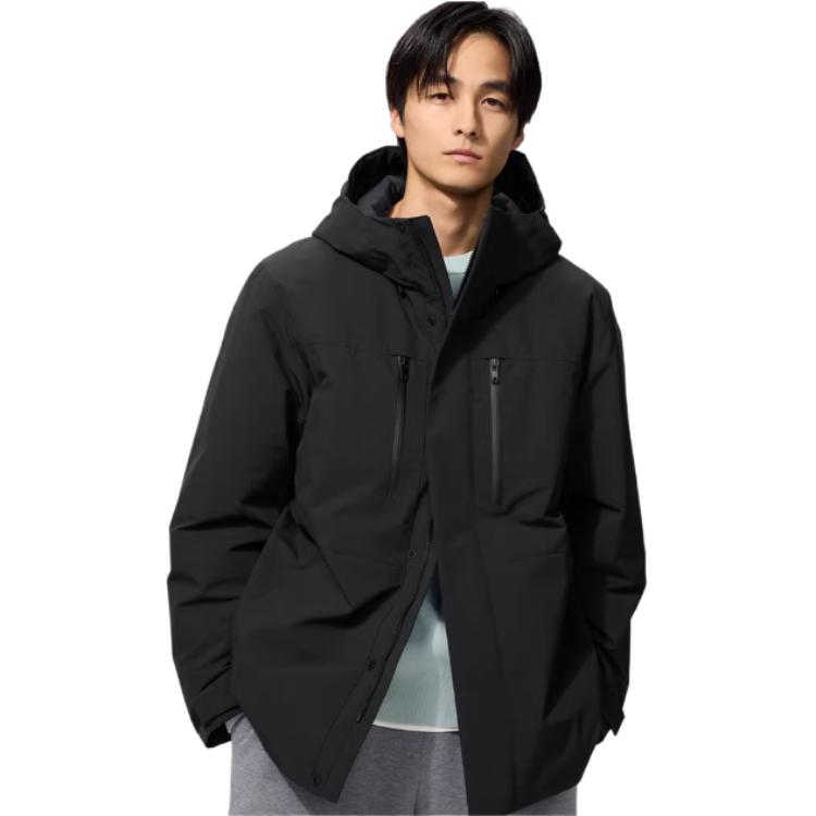 Мужской пуховик UNIQLO Down Jacket (черный)
